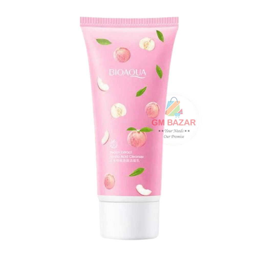 BIOAQUA FACE WASH PEACH EXTRACT AMINO ACID CLEANSER- 100G