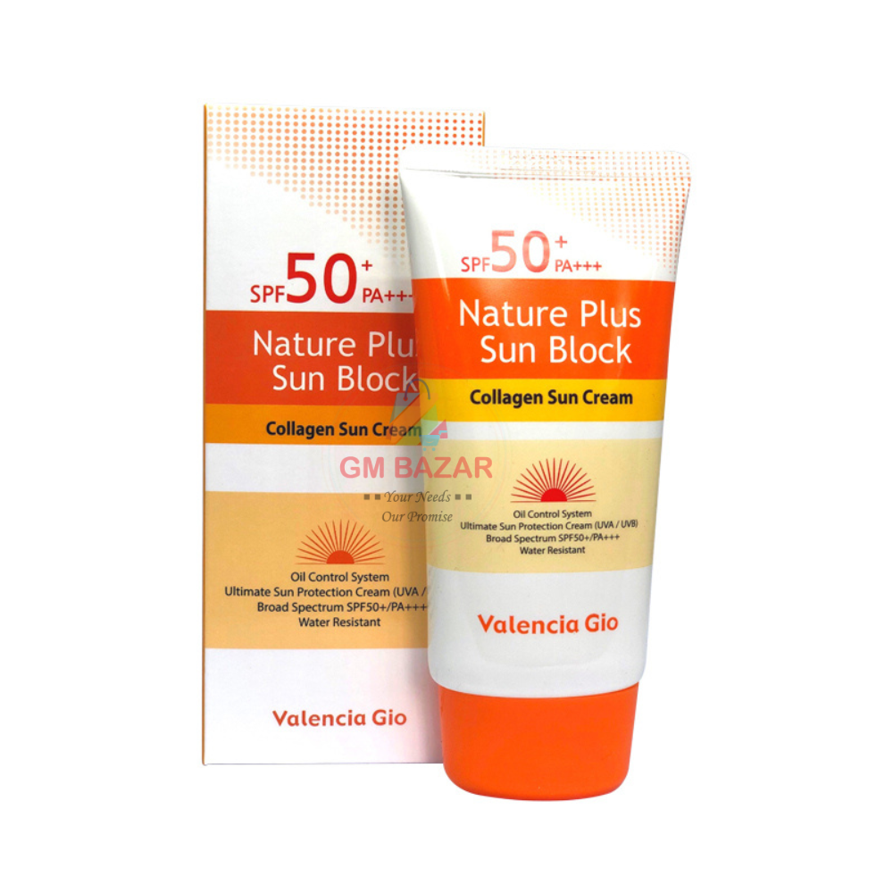 VALENCIA GIO NATURE PLUS SUN BLOCK SPF 50+ PA+++ 70ML