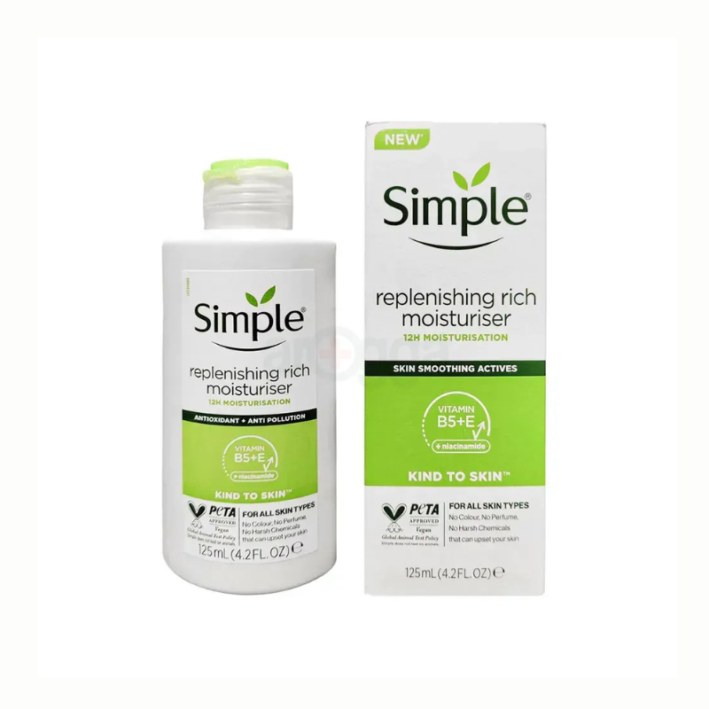 SIMPLE KIND TO SKIN REPLENISHING RICH MOISTURIZER 125ML
