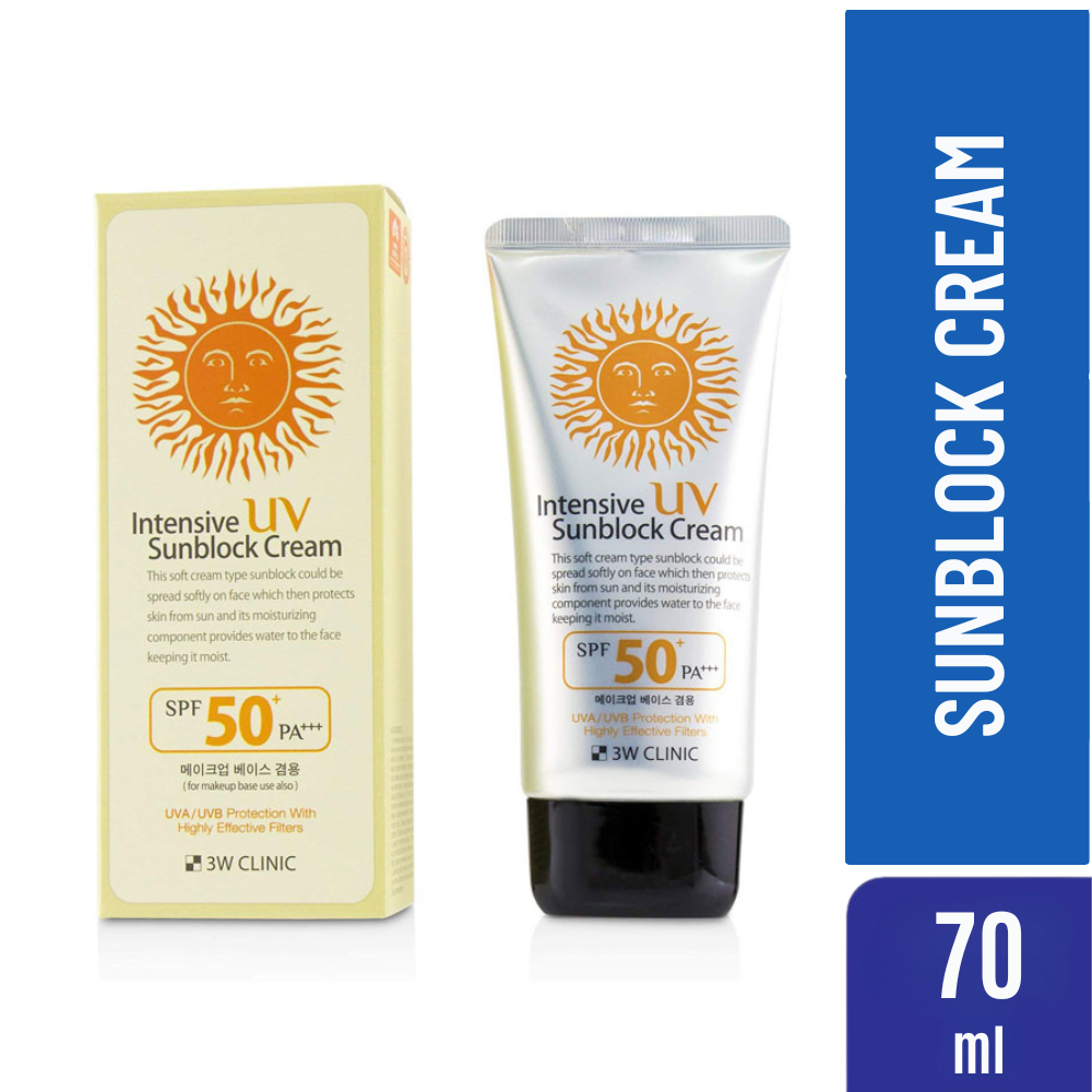 3W Clinic Intensive UV Sunblock Cream SPF 50+PA+++